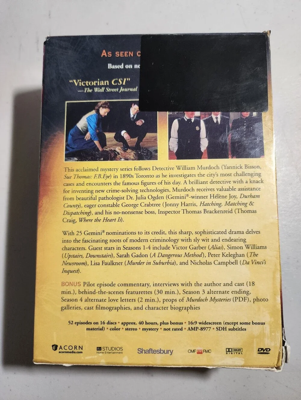 Murdoch Mysteries Collection Seasons 1–4 DVD Box Set – NEW & SEALED